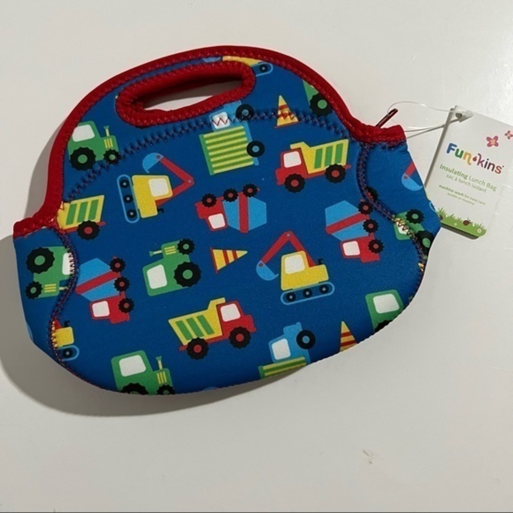 Funkins Insulating Lunch Bag Construction Motif New